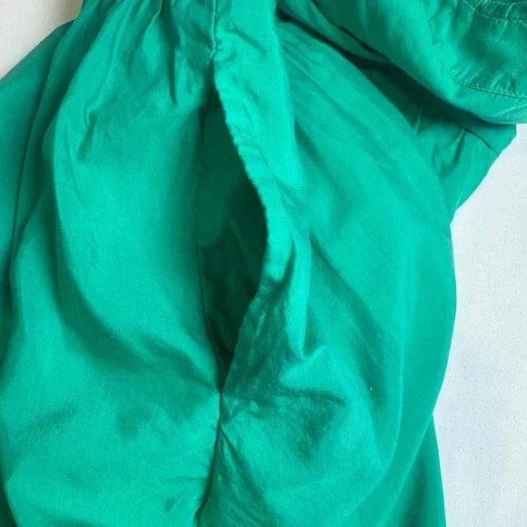 Universal Thread Size L Green Maxi Sundress Ruched Tiered Pocketed Cottagecore - Picture 3 of 8